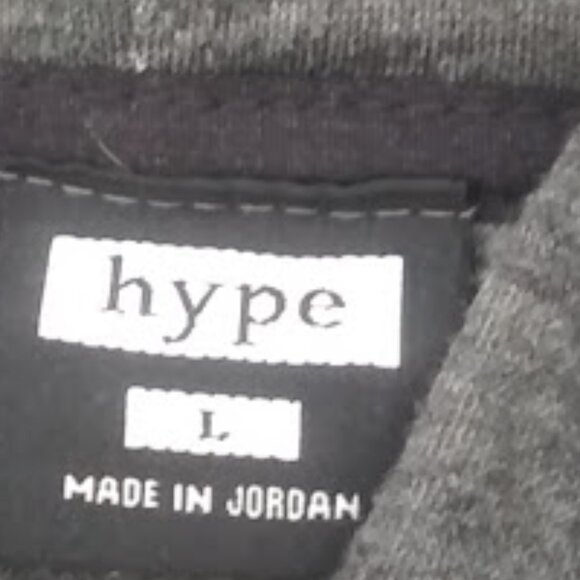 Hype Men's size L gray hooded pull over sweater - Picture 13 of 14